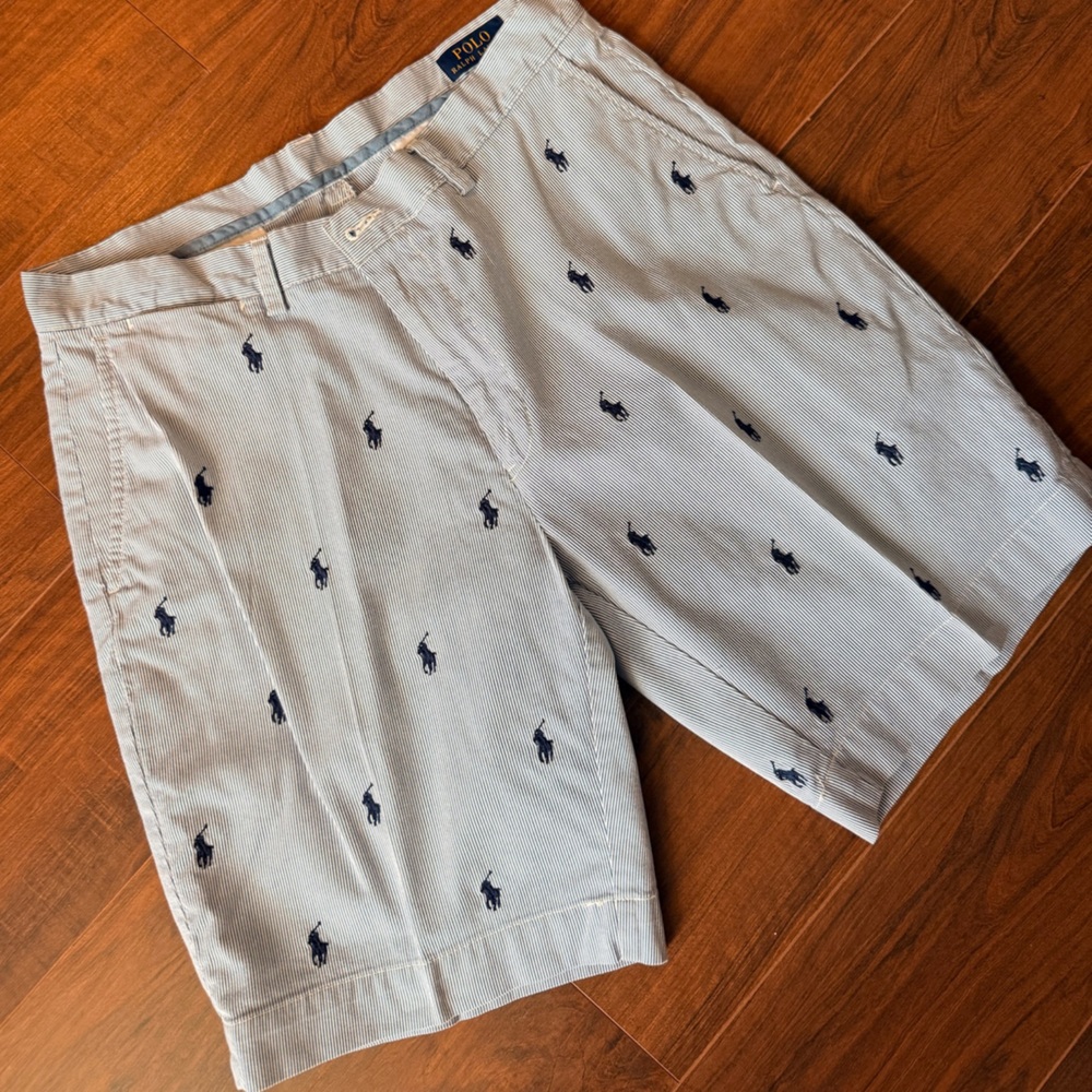 Polo Ralph Lauren Light Blue Patterned Chinos